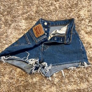 Levi's Women's Blue Denim Shorts